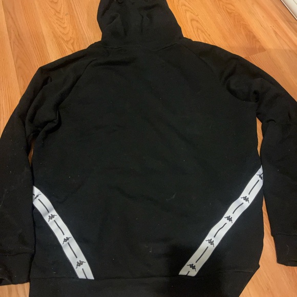 Black Kappa Pullover Hoodie size S - Picture 3 of 4